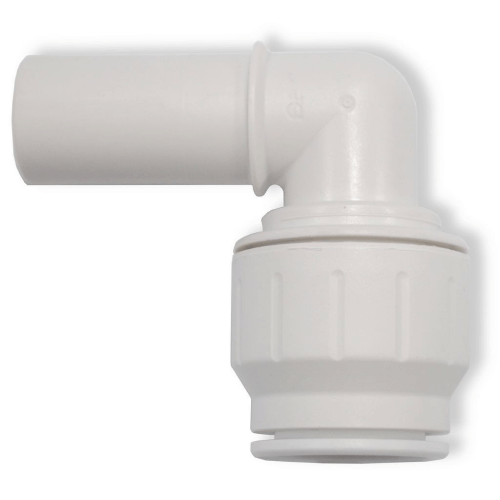 Raccordo a gomito con codolo Ø22mm per impianto acqua camper