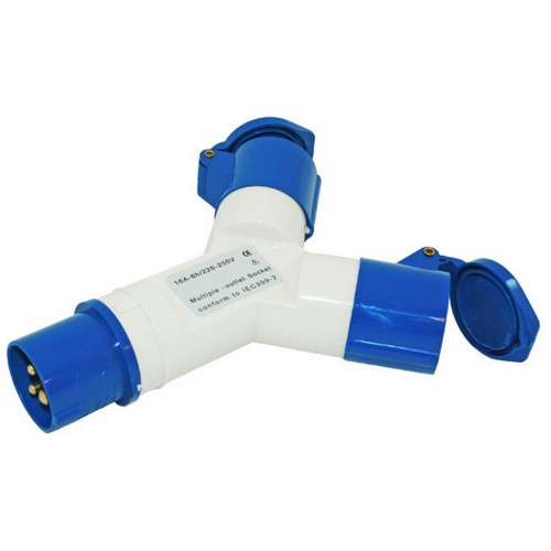 Presa multipla due vie per camper attacco CEE