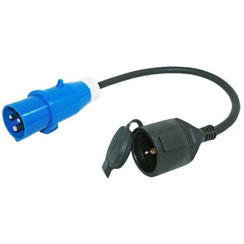 Adattatore presa CEE spina Schuko per camper