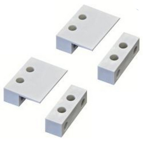 Adattatori bianchi per contatti magnetici per porte garage camper