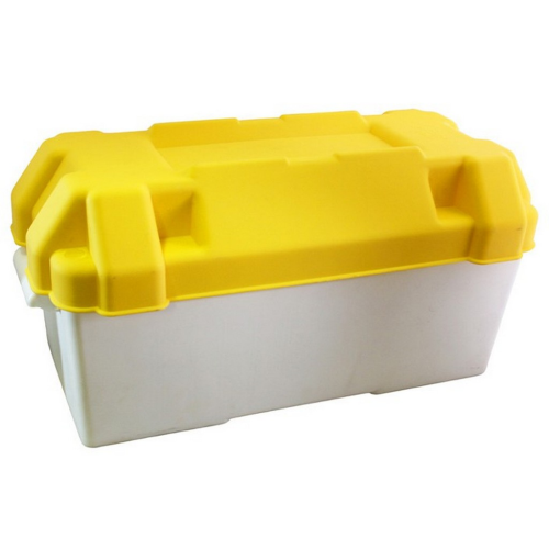 Box batteria con accessori (cinghia e parete) per camper