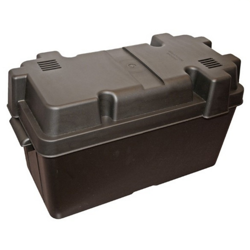 Box batteria con accessori (cinghia e parete) per camper