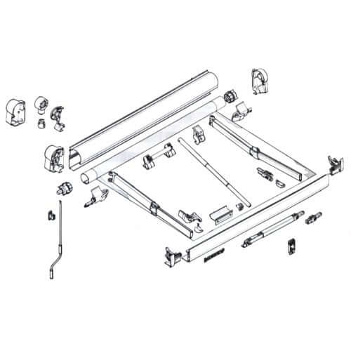 Ricambi tendalino Dometic PW1000 (ex Prostor P550)