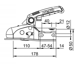 Al-Ko AK161 giunto a sfera con Soft Dock e lucchetto