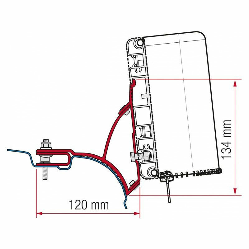 Kit VW T5/T6 Multivan Transporter per tendalini Fiamma Compass