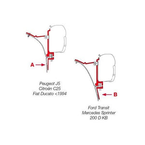 Kit montaggio tendalino Fiamma F45/F70 per Van