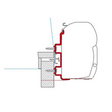 Carica l&#39;immagine nel visualizzatore di Gallery, Adapter Hymer Exsis staffa per tendalini Fiamma F45/F70
