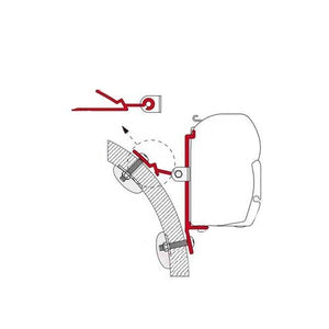 Kit staffa tendalino Voyageur Adapter C-U Fiamma