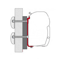 Carica l'immagine nel visualizzatore di Gallery, Kit dethleffs globebus staffa per tendalini Fiamma F45/F70
