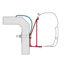 Carica l&#39;immagine nel visualizzatore di Gallery, Adapter rapido serie 6 staffa per tendalini Fiamma F45/F70
