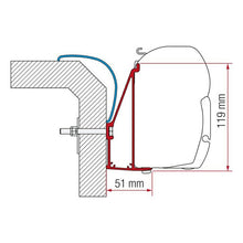 Carica l&#39;immagine nel visualizzatore di Gallery, Adapter rapido serie 6 staffa per tendalini Fiamma F45/F70

