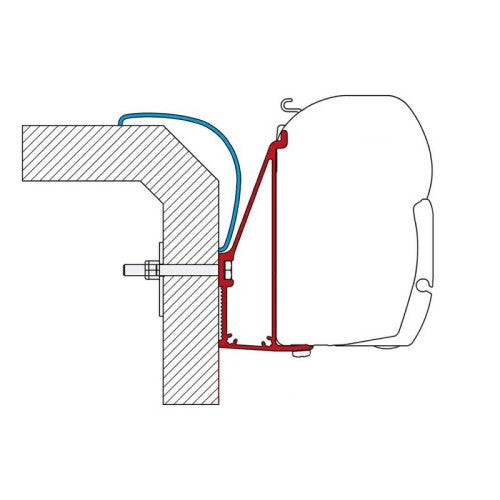 Adapter rapido serie 6 staffa per tendalini Fiamma F45/F70