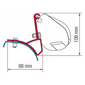 Kit Renault Trafic/ Opel Vivaro/ Nissan Primastar per tendalini Fiamma F35PRO