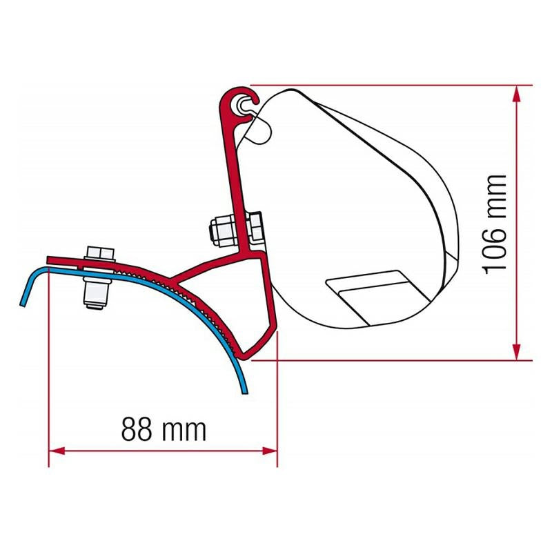 Kit Renault Trafic/ Opel Vivaro/ Nissan Primastar per tendalini Fiamma F35PRO