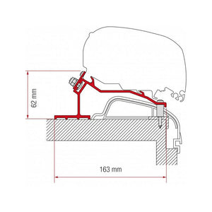 Kit Hobby Premium & Ontour dal 2012 staffa per tendalini Fiamma F80/F65
