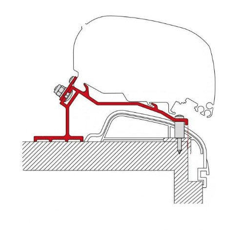 Kit Hobby Premium & Ontour dal 2012 staffa per tendalini Fiamma F80/F65