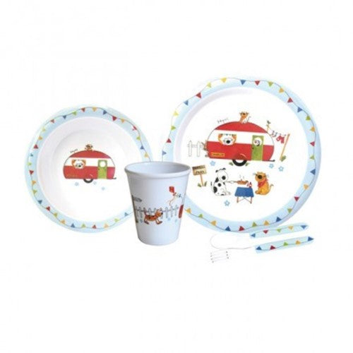 Set stoviglie in melamina per bambini Charly - 5 pezzi