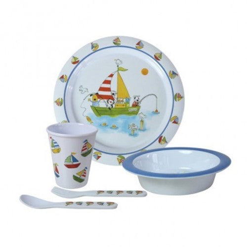 Set stoviglie in melamina per bambini Freddie - 5 pezzi