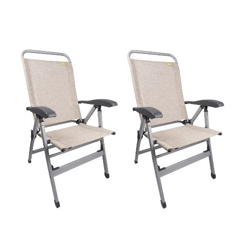 Coppia poltroncine con schienale alto ViaMondo - Sedia campeggio