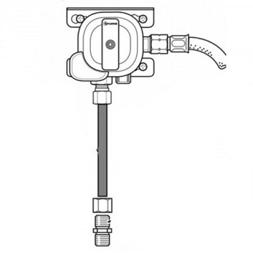 Adattatore in acciaio per Monocontrol CS verticale 10pz.