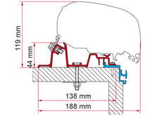 Carica l&#39;immagine nel visualizzatore di Gallery, Scheda tecnica Kit Caravan Excellent Staffa per Tendalini Fiamma F80/ F65
