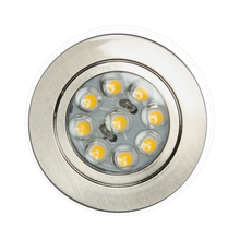 Carica l&#39;immagine nel visualizzatore di Gallery, Spot a LED 1W in metallo da incasso per camper
