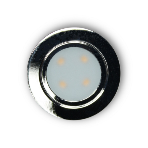 Spot a LED 1W in metallo da incasso per camper