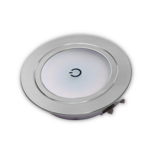 Spot a LED 1,2W da incasso con interruttore Touch per camper luce diffusa