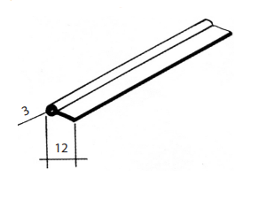 Profilo per mobile in PVC morbido