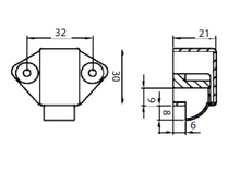 Carica l'immagine nel visualizzatore di Gallery, Meccanismo per maniglia AS128-ST-LE
