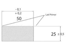 Carica l&#39;immagine nel visualizzatore di Gallery, Kit profilo strutturale per camper non rinforzato 50x25mm
