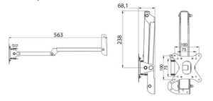 Braccio TV Camper LCD Mod. 12483/30DF/10/000