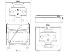 Carica l&#39;immagine nel visualizzatore di Gallery, Supporto TV per camper LCD manuale mod. 12597/35A1/01/495
