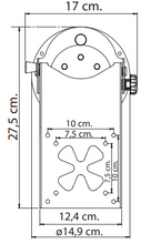 Carica l&#39;immagine nel visualizzatore di Gallery, Supporto TV camper LCD a soffitto con base rotante mod. 12580
