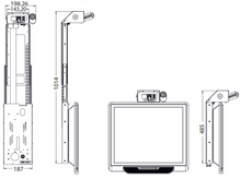Carica l&#39;immagine nel visualizzatore di Gallery, Supporto TV per camper LCD saliscendi mod. 12643
