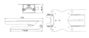 Supporto TV camper LCD Mod.12590/0000/000