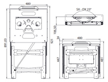 Carica l&#39;immagine nel visualizzatore di Gallery, Supporto TV per camper LCD manuale mod. 12597/35A1/01/000
