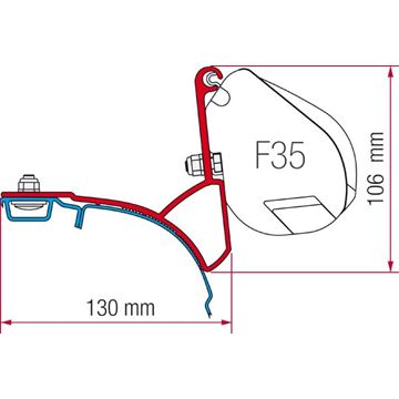 Kit montaggio tendalino Fiamma F35 perVW T5/T6 Multivan, Transporter