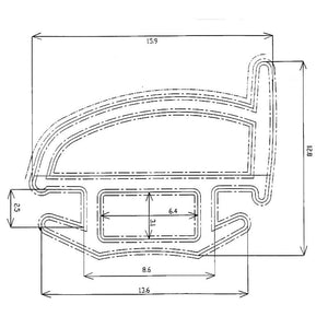 Guarnizione interna per porte e portelloni serie 2