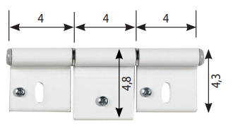 Cerniera per porte e portelloni - C11