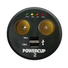 Carica l&#39;immagine nel visualizzatore di Gallery, Multipresa con USB e tester batteria Power cup 2
