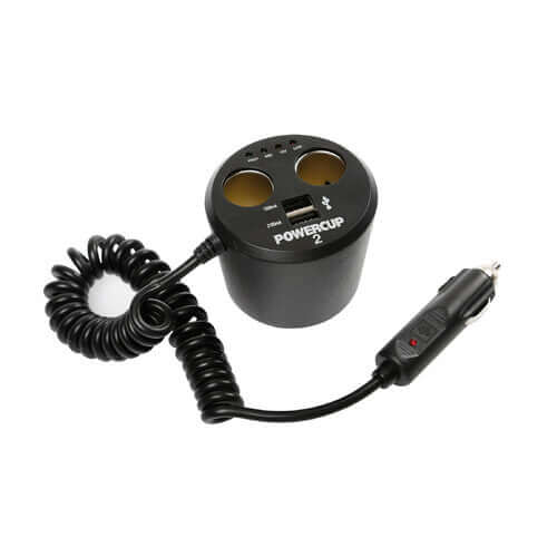 Multipresa con USB e tester batteria Power cup 2