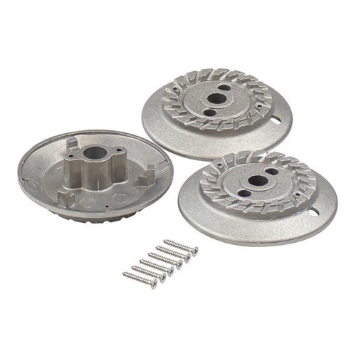 Kit cappello bruciatore 3 pezzi viti incluse
