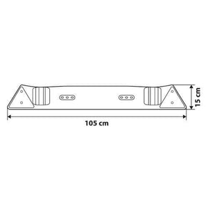 Scheda tecnica Barra ripetitrice segnaletica posteriore per portabici per auto Nordrive