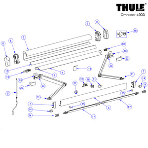 Ricambi tendalino a parete Thule Omnistor 4900