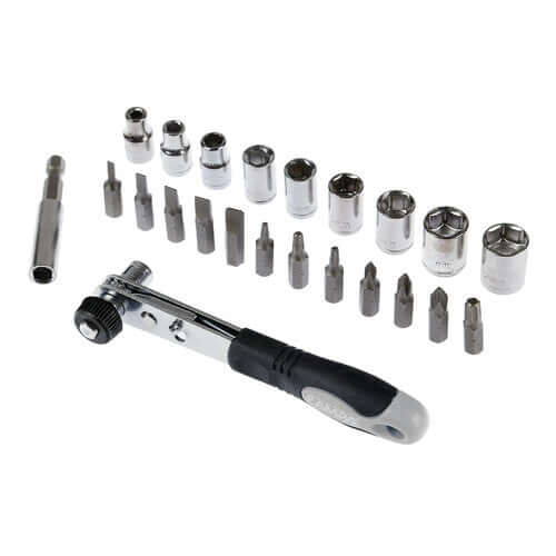 Set cricchetto con inserti a bussola