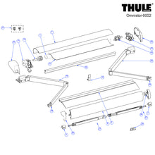 Carica l&#39;immagine nel visualizzatore di Gallery, Ricambi tendalino a parete Thule Omnistor 6002
