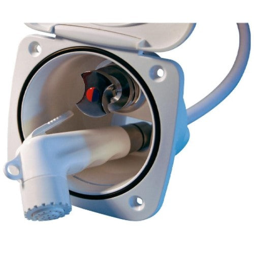 Presa esterna acqua con miscelatore e doccia