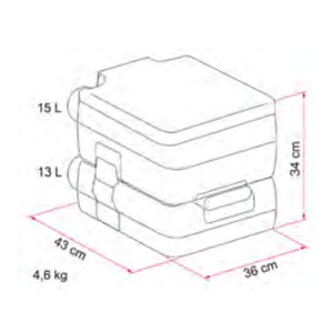 Porta Potti Bi-Pot 34 Fiamma