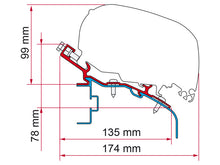 Carica l&#39;immagine nel visualizzatore di Gallery, Scheda tecnica Adapter elddis staffa per Tendalini Fiamma F80/F65
